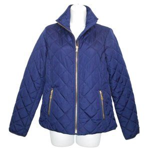 Old Navy Jacket S Blue Polyester Short Quilted Zip Lined Lightweight 978590-02